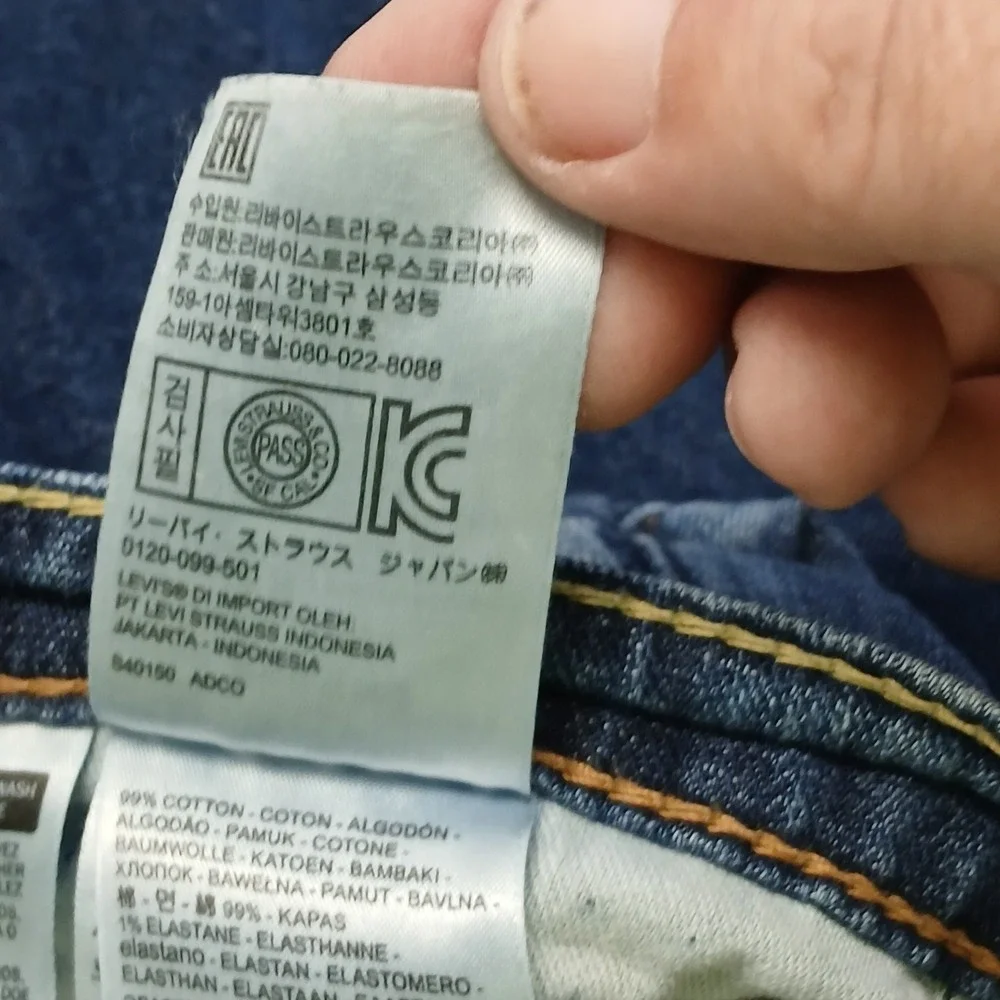 Levi's 514 Straight Fit Jeans Men's 40x30 Medium Wash Denim
